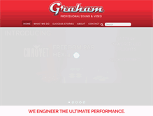 Tablet Screenshot of grahamaudio.com